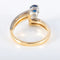 Bague 61.5 Bague ancienne en or jaune, platine, saphir et diamants 58 Facettes