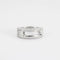 Bague 52.5 Bague en or blanc 18K avec diamants, diamant central mobile 58 Facettes