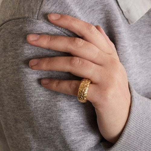 Bague 50 Chaumet - Bague jonc vintage en or jaune 18 carats 58 Facettes