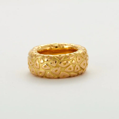Bague 50 Chaumet - Bague jonc vintage en or jaune 18 carats 58 Facettes