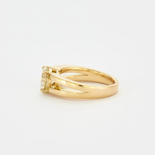 Bague 56 Bague solitaire diamant 2,01 carats en or jaune 18K 58 Facettes