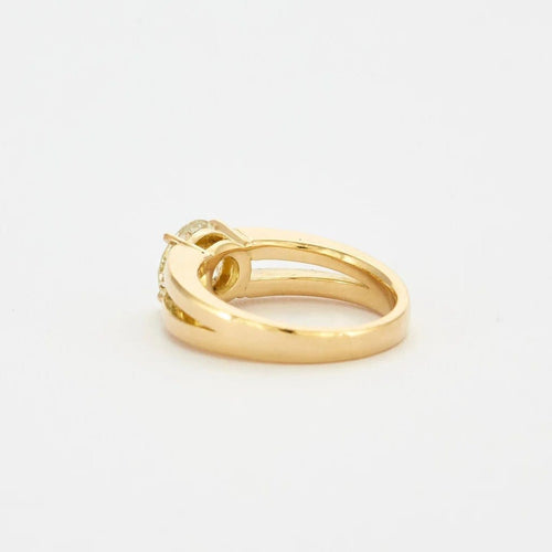 Bague 56 Bague solitaire diamant 2,01 carats en or jaune 18K 58 Facettes