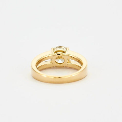 Bague 56 Bague solitaire diamant 2,01 carats en or jaune 18K 58 Facettes