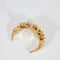 Broche Broche ancienne lune en or jaune 14k et opales 58 Facettes