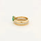 Bague 50 Bague multi-anneaux torsadés en or jaune, platine, diamants et émeraude 58 Facettes