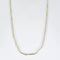 Collier Chaîne motif boules et barrettes en or jaune et or blanc 14K 58 Facettes