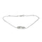 Bracelet Bracelet motif infini en or blanc 18K et diamants 58 Facettes