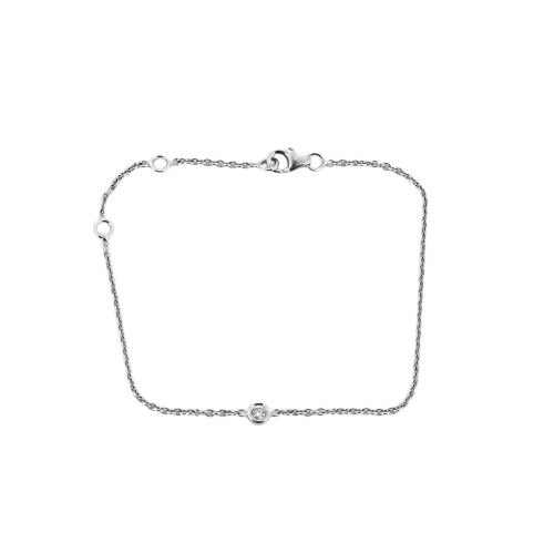 Bracelet Bracelet en or blanc 18K avec diamant 58 Facettes