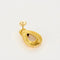 Boucles d'oreilles Boucles d'oreilles godronnées en or jaune 18K et diamants 58 Facettes