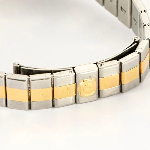Montre Chopard Saint Moritz - Montre vintage en or jaune 750 et acier 58 Facettes