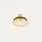 Bague 56 Bague vintage en or jaune 18K avec diamants et émeraude 58 Facettes