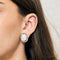 Boucles d'oreilles Boucles d’oreilles clips camées vintage en or jaune 18 carats 58 Facettes