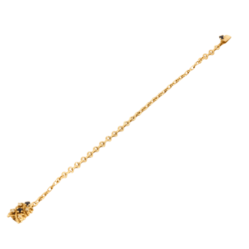 Bracelet Bracelet torsadé en or jaune 18 carats, saphirs et diamants 58 Facettes