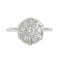 Bague 50 Bague en or blanc 18 carats sertie de diamants 58 Facettes REF 12106/16