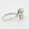 Bague 54 Bague en or blanc 18 carats avec perle de culture et diamant 58 Facettes REF 6010/16
