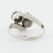 Bague 54 Bague en or blanc 18 carats avec perle de culture et diamant 58 Facettes REF 6010/16
