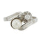 Bague 54 Bague en or blanc 18 carats avec perle de culture et diamant 58 Facettes REF 6010/16