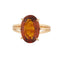 Bague 61 Bague en or jaune 18 carats sertie d’un quartz fumé 58 Facettes RÉF 9050/19