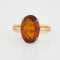 Bague 61 Bague en or jaune 18 carats sertie d’un quartz fumé 58 Facettes RÉF 9050/19