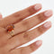 Bague 61 Bague en or jaune 18 carats sertie d’un quartz fumé 58 Facettes RÉF 9050/19