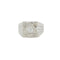 Bague 55 Chevalière en or blanc 18 carats sertie d’un diamant 0,30 ct 58 Facettes RÉF 8077/11