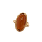 Bague 50 Bague en or jaune 18 carats sertie d’un quartz fumé 58 Facettes 6099/15