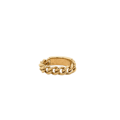 Bague 48 Dior - Bague gourmette en or jaune 18K et diamants 58 Facettes 1.0000254/2
