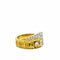 Bague 56 Bague en or jaune 18 carats sertie de 10 diamants 58 Facettes 1.0000206/1