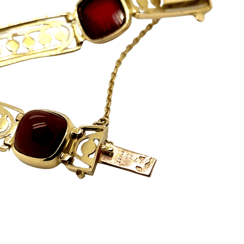 Bracelet Art déco - Bracelet en or jaune 18 carats et cornaline 58 Facettes 1.0000378/1