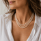 Collier Collier de perles de culture 3 rangs, fermoir en or blanc 58 Facettes 1.0000481/1