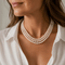 Collier Collier de perles de culture, fermoir en or blanc 58 Facettes 1.0000481/2