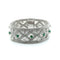 Bracelet Bracelet vintage en or blanc 18 carats serti de diamants et émeraudes 58 Facettes 1.0000651/3