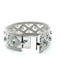 Bracelet Bracelet vintage en or blanc 18 carats serti de diamants et émeraudes 58 Facettes 1.0000651/3