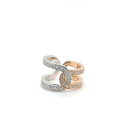 Bague 51 Piaget Possession - Bague deux ors en or blanc et rose 18 carats diamants 58 Facettes 1.0000908/2