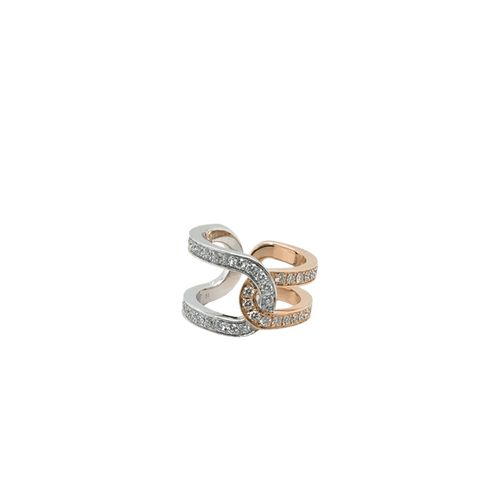 Bague 51 Piaget Possession - Bague deux ors en or blanc et rose 18 carats diamants 58 Facettes 1.0000908/2
