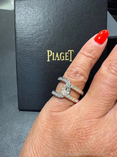 Bague 51 Piaget Possession - Bague deux ors en or blanc et rose 18 carats diamants 58 Facettes 1.0000908/2