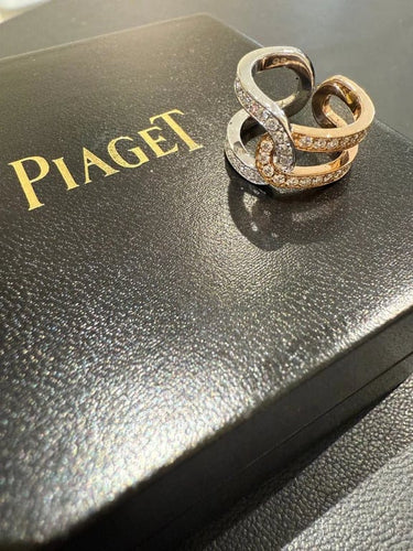 Bague 51 Piaget Possession - Bague deux ors en or blanc et rose 18 carats diamants 58 Facettes 1.0000908/2