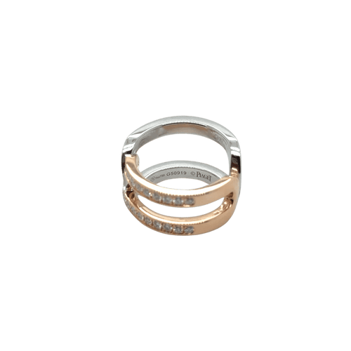 Bague 51 Piaget Possession - Bague deux ors en or blanc et rose 18 carats diamants 58 Facettes 1.0000908/2