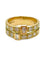 Bague 57 Bague en or jaune 18K sertie de diamants 1,3 ct 58 Facettes