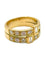 Bague 57 Bague en or jaune 18K sertie de diamants 1,3 ct 58 Facettes