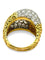 Bague 56 Bague ancienne en or jaune 18K sertie de diamants 58 Facettes