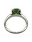 Bague 52 Bague en or blanc 18K sertie d’une émeraude 1 ct et diamants 58 Facettes