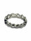 Bague 51 Alliance tour complet en or blanc 18K et diamants 2,38 ct 58 Facettes 00008901