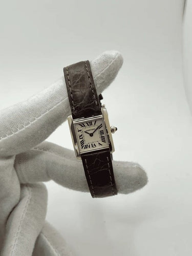 Montre Cartier Tank Française - Montre en or jaune 18K quartz 58 Facettes