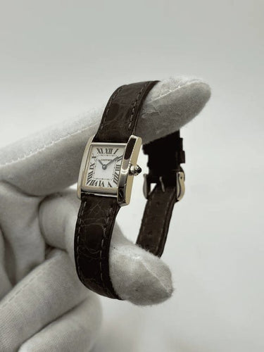 Montre Cartier Tank Française - Montre en or jaune 18K quartz 58 Facettes
