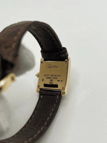 Montre Cartier Tank Française - Montre en or jaune 18K quartz 58 Facettes