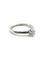 Bague 52 Bague solitaire en or blanc 18K avec diamant 0,30 ct 58 Facettes