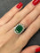 Bague 52 Bague en or jaune 18K avec émeraude 6,80 ct et diamants 58 Facettes 00021101