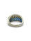 Bague 51 Bague demi-alliance en or blanc 18K saphirs et diamants 58 Facettes 00005901