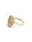 Bague 55 Bague en or jaune 18k sertie de diamants 58 Facettes 00006401